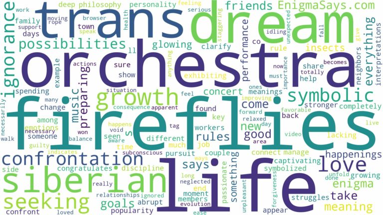 dreams about fireflies trans siberian orchestra and related dreams with their meanings in a word cloud