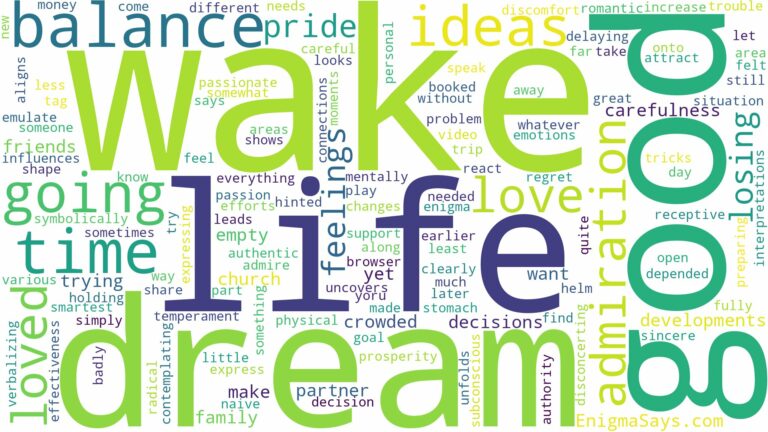 dream of going to a wake and related dreams with their meanings in a word cloud